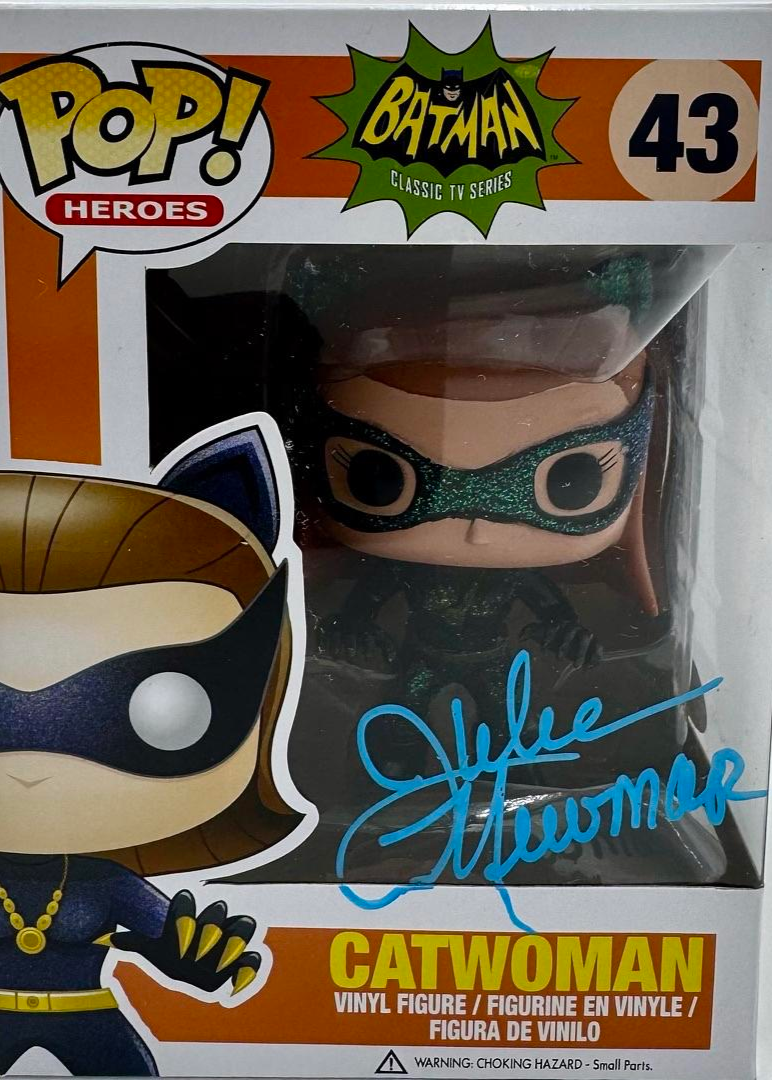 Julie Newmar Signed Funko Pop #43 Catwoman (Batman) - JSA COA
